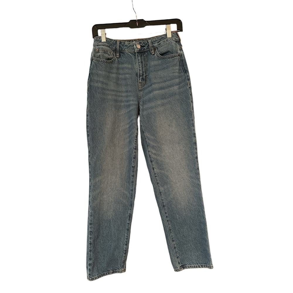 PacSun Women's Mom Jeans Mid Rise 100% Cotton Medium Wash Denim Size 25 Blue